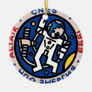 Mir-Altair Mission Patch Logo Ceramic Tree Decoration