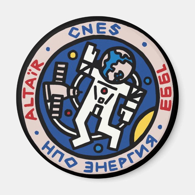 Mir-Altair Mission Patch Logo Magnet (Front)