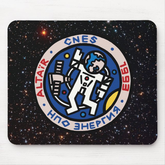 Mir-Altair Mission Patch Logo Mouse Mat (Front)