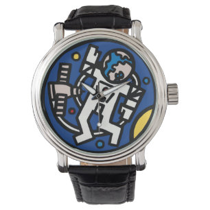 Mir-Altair Mission Patch Logo Watch