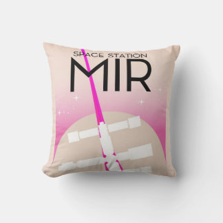 MIR Russian Space Station poster Cushion