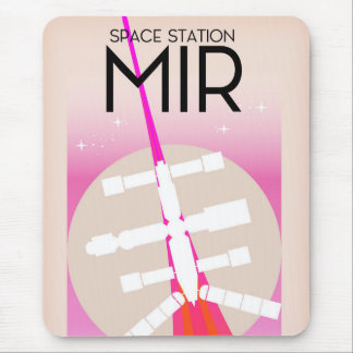MIR Russian Space Station poster Mouse Mat