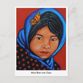 "Mira Bien mis Ojos" Postcard
