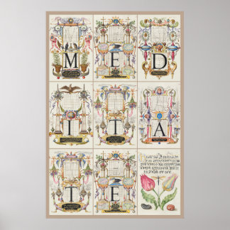 Mira Calligraphiae Monumenta Meditate Poster