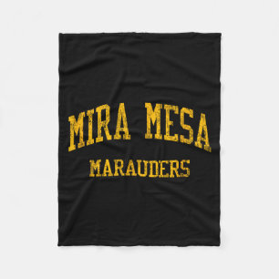 Mira mesa high school hs san diego ca vintage fleece blanket