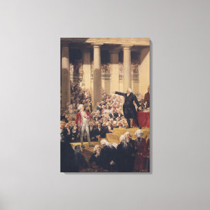 Mirabeau and Monsieur de Dreux-Breze Canvas Print