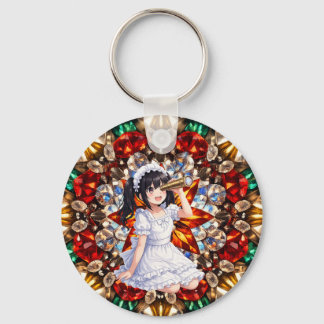 Mirabella in Gem Kaleidoscope – Sparkling Mandala  Key Ring