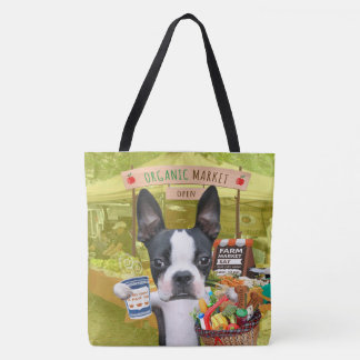 Mirabelle, the boston terrier farmer's market tote