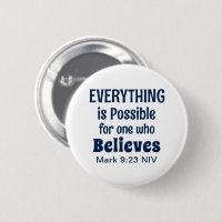 Miracle Bible Verse Christian Faith Navy Blue