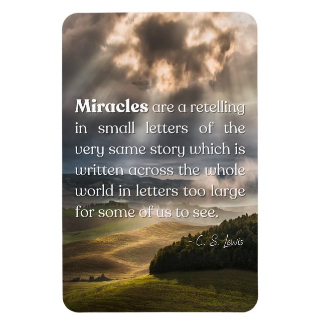 Miracle by C. S. Lewis Magnet (Vertical)