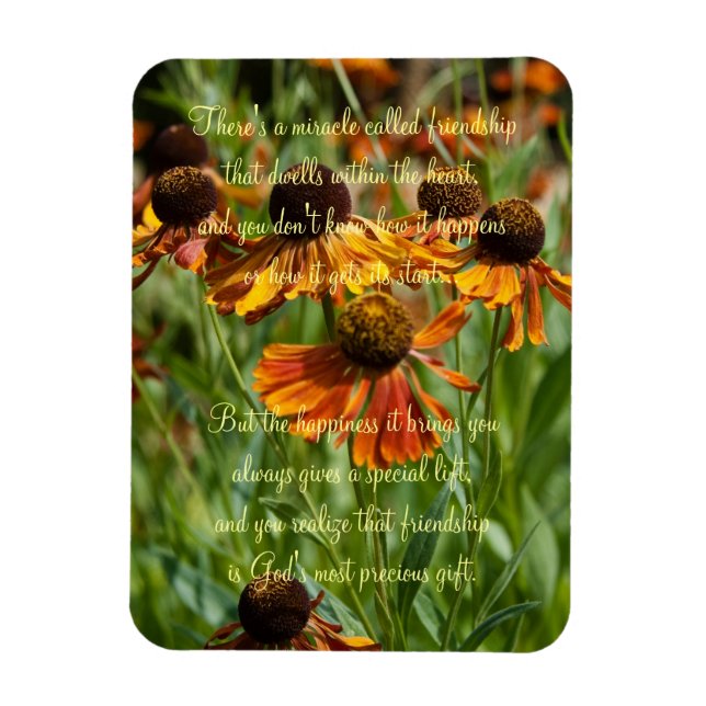 Miracle Of Friendship Poem Magnet (Vertical)