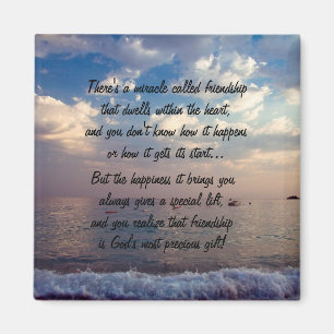 Miracle Of Friendship Poem Magnet