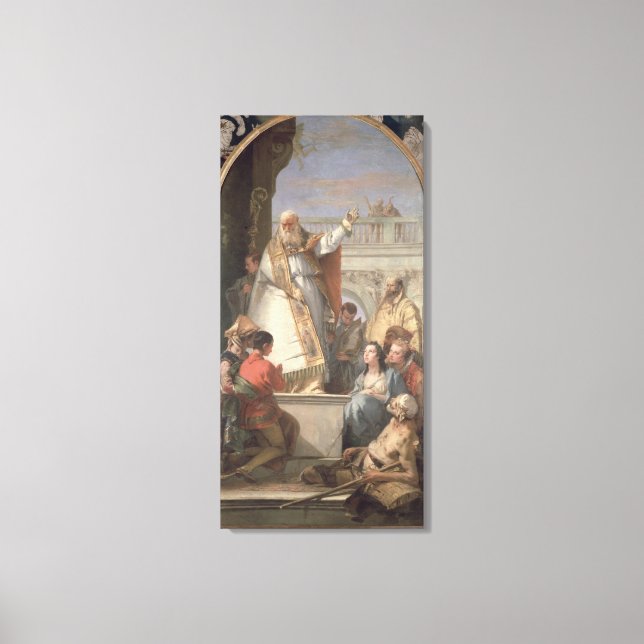 Miracle of St. Patrick, c.1746 (oil on canvas) Canvas Print (Front)