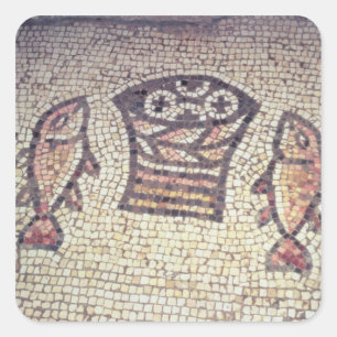 Miracle of the Bread and the Fishes Square Sticker