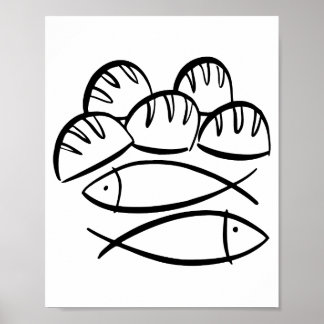 Miracle of the Loaves and Fish Poster