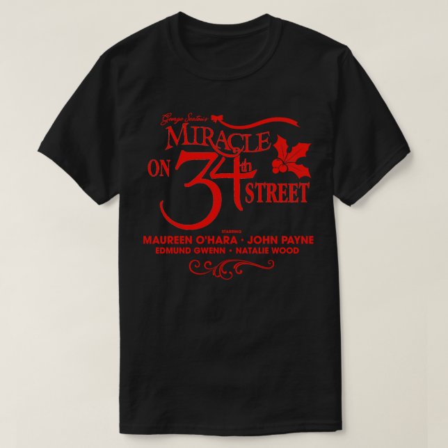 Miracle On 34th Street Title T-Shirt (Design Front)