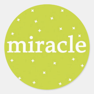 Miracle on Green Classic Round Sticker