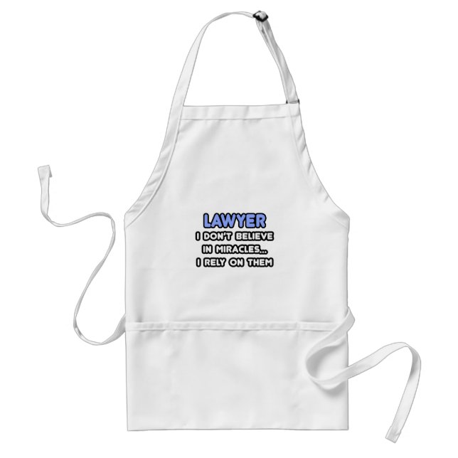 Miracles and Lawyers Standard Apron (Front)