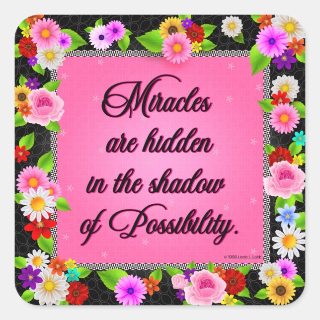 Miracles are hidden stickers (Front)