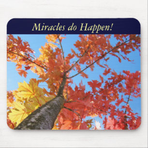 Miracles do Happen! mousepad Miracle Autumn Tree