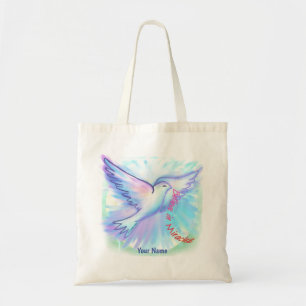 Miracles Dove Christian tote bag