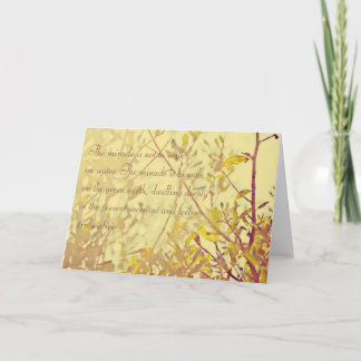 Miracles greeting card