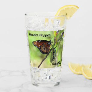 Miracles Happen - Drinking Glass - Shaker Glass