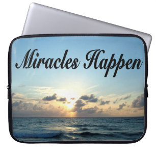 MIRACLES HAPPEN LAPTOP SLEEVE
