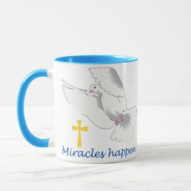 Miracles Happen Mug (Left)
