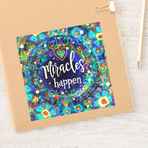 Miracles Happen Pretty Blue Floral Inspirivity