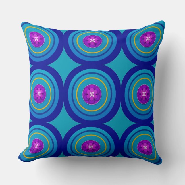  Miracles In Bloom Throw Pillow (Front)