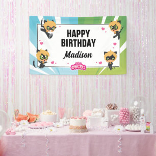 Miraculous Cat Noir Birthday Banner