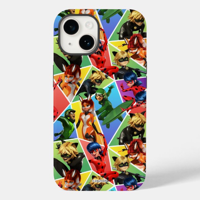 Miraculous Colourful Character Pattern Case-Mate iPhone Case (Back)