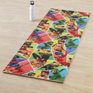 Miraculous Colourful Character Pattern Yoga Mat