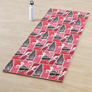 Miraculous Comic Ladybug Paris Pattern Yoga Mat