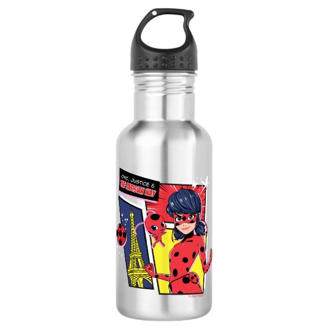 Miraculous Comic Ladybug Parisian Way 532 Ml Water Bottle (Front)