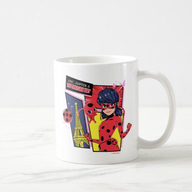 Miraculous Comic Ladybug Parisian Way Coffee Mug (Right)