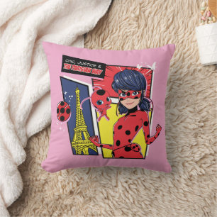 Miraculous Comic Ladybug Parisian Way Cushion