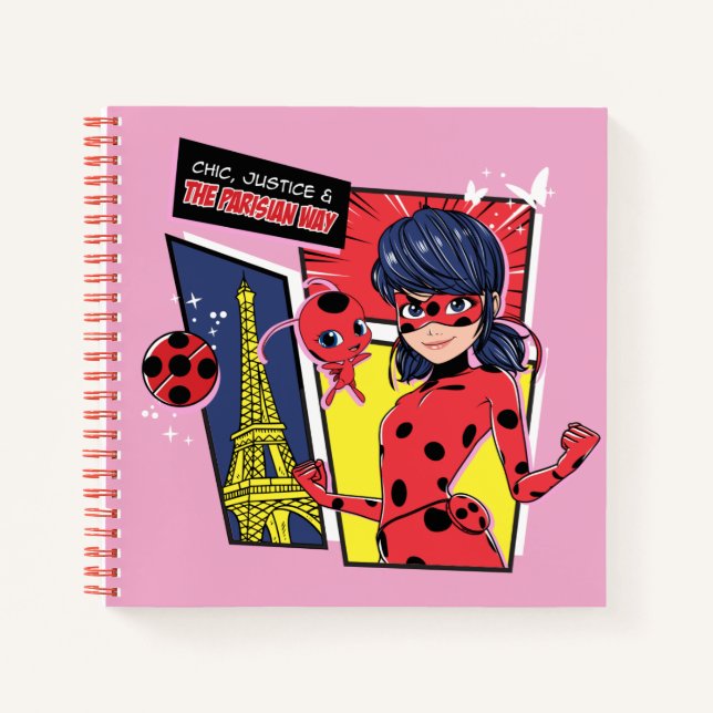 Miraculous Comic Ladybug Parisian Way Notebook (Front)