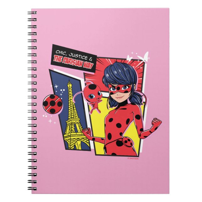 Miraculous Comic Ladybug Parisian Way Notebook (Front)