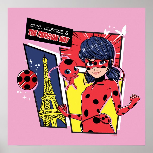 Miraculous Comic Ladybug Parisian Way Poster (Front)