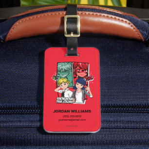 Miraculous Comic Marinette & Adrien True Colours Luggage Tag