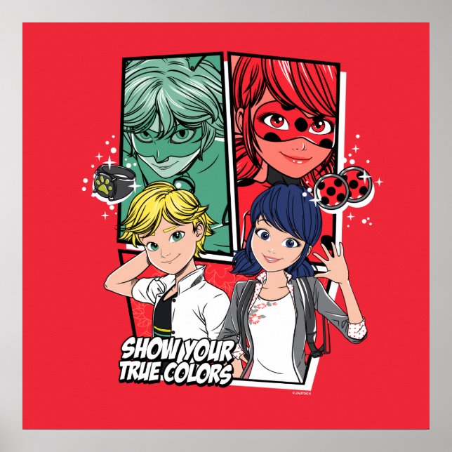 Miraculous Comic Marinette & Adrien True Colours Poster (Front)