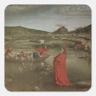 Miraculous Draught of Fishes Square Sticker