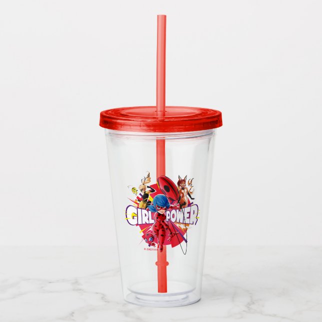 Miraculous Girl Power Acrylic Tumbler (Front)