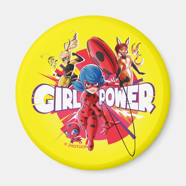 Miraculous Girl Power Magnet (Front)