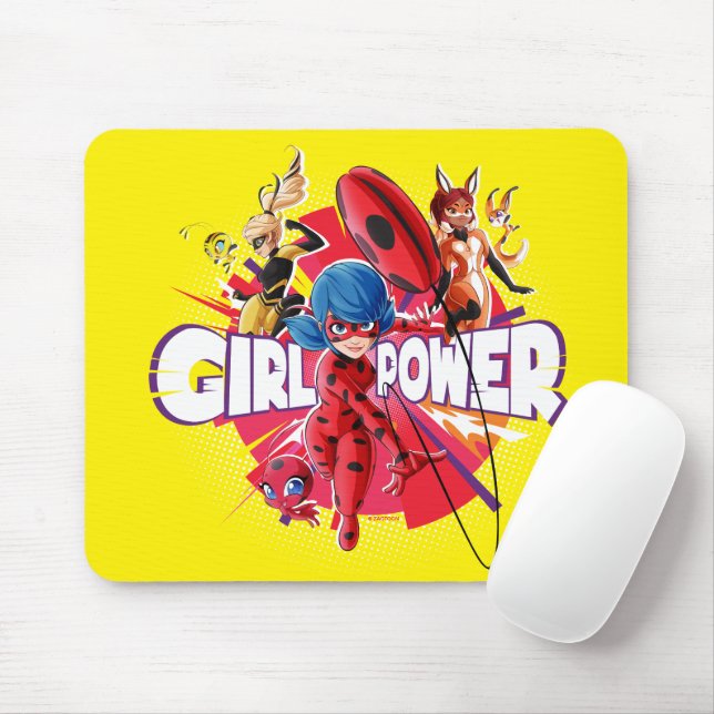 Miraculous Girl Power Mouse Mat (With Mouse)