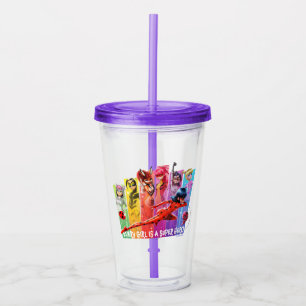 Miraculous Girls Every Girl is a Super Hero Acrylic Tumbler