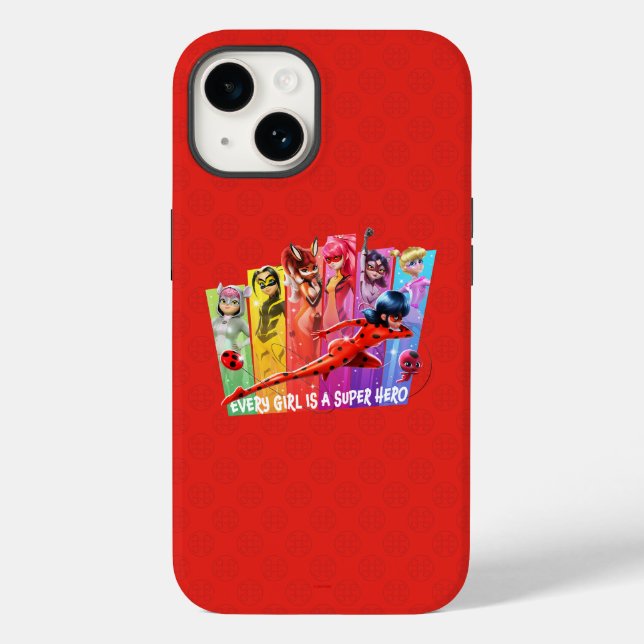 Miraculous Girls | Every Girl is a Super Hero Case-Mate iPhone Case (Back)
