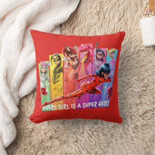 Miraculous Girls   Every Girl is a Super Hero Cushion